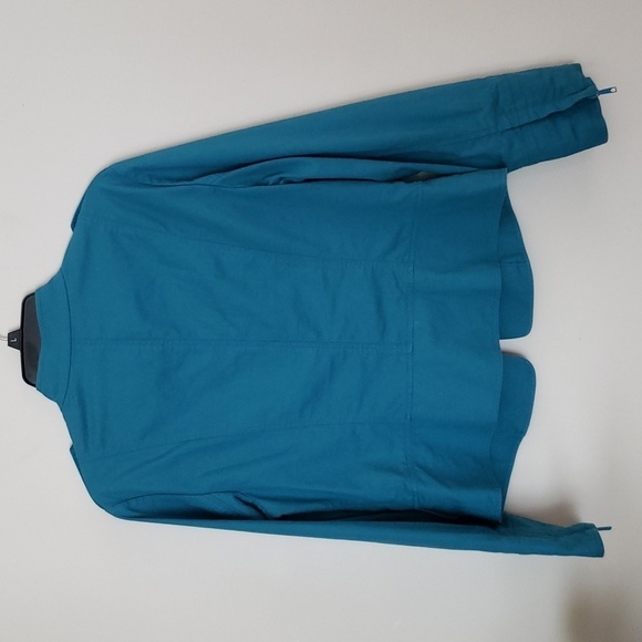 Lafayette 148 blue jacket, military style, spring fall jacket, women's size 12 - Picture 11 of 15